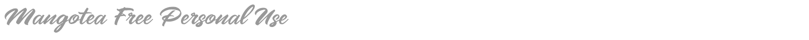 Mangotea font preview